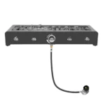 Onlyfire 28'' Tabletop Fire Pit Table with Glass Wind Guard and Fire Glass