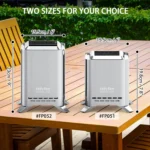 2-in-1 Smokeless Fire Pit with Pot Bracket & Carry Bag