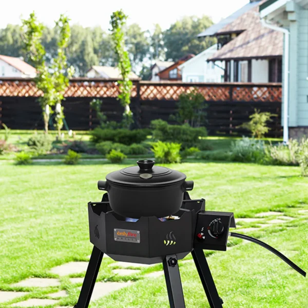 OnlyFire Grills GS301 Outdoors Wok Burner with Adjustable & Removable Legs