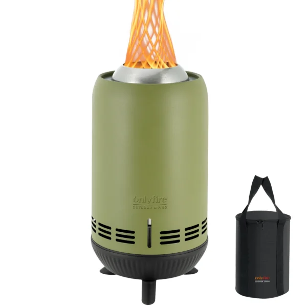 Onlyfire 12'' Smokeless Fire Pit with Carrying Bag, Portable Outdoor Low Smoke Fire Pit