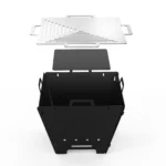 Onlyfire BBQ Charcoal Grill,15" Foldable Barbecue Firepit with Stainless Steel Cooking Grate