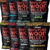 Wood Pellets All Variety Pack, Intended for Woodfire Outdoor Grill, Wood Fire Oven & Smoker(20 lb. Bag)