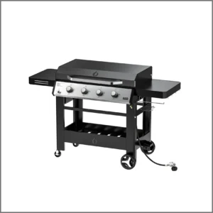Propane Gas Griddle 4-Burner, Outdoor Gas Stove with 555 sq.in Cooking Area