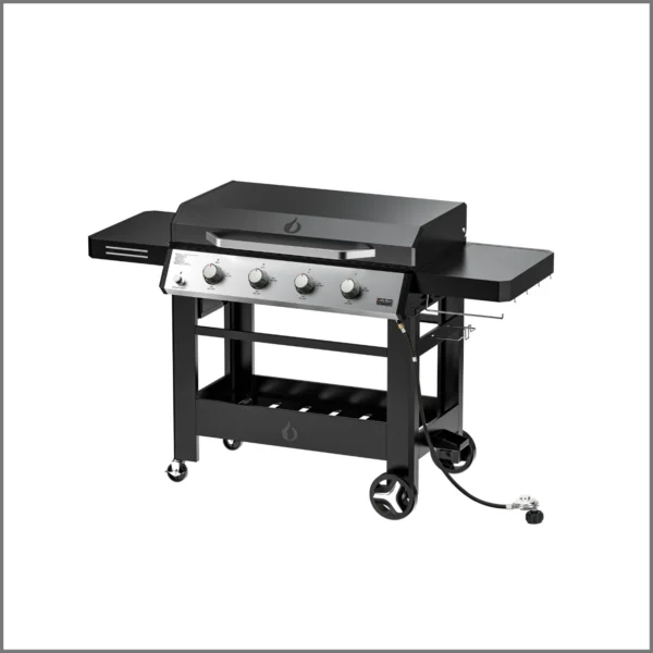 Propane Gas Griddle 4-Burner, Outdoor Gas Stove with 555 sq.in Cooking Area