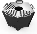Onlyfire BBQ Charcoal Grill,15" Foldable Barbecue Firepit with Stainless Steel Cooking Grate