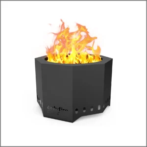 Onlyfire 24 Inch Smokeless Fire Pit Wood Burning with Ash Pan Collector