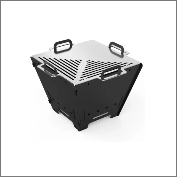 Onlyfire BBQ Charcoal Grill,15" Foldable Barbecue Firepit with Stainless Steel Cooking Grate