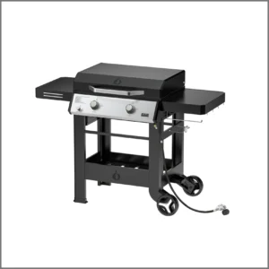 Propane Gas Griddle, 2-Burner Outdoor Gas Stove with 518 sq.in Cooking Area, Foldable Side Tables, Flat Top Grill Griddle