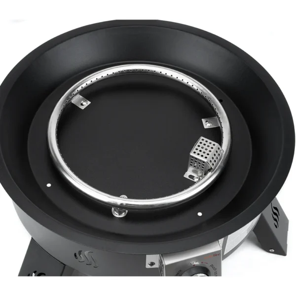 ONLYFIRE Propane Fire Pit with Lava Rocks & Foldable Legs