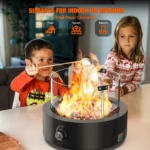 Onlyfire Bottom-Mounted Gas Fire Pit for Table with Umbrella Hole