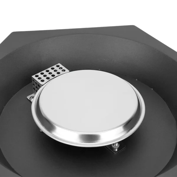 Propane Fire Pit with Blue Fire Glass Stones-14''