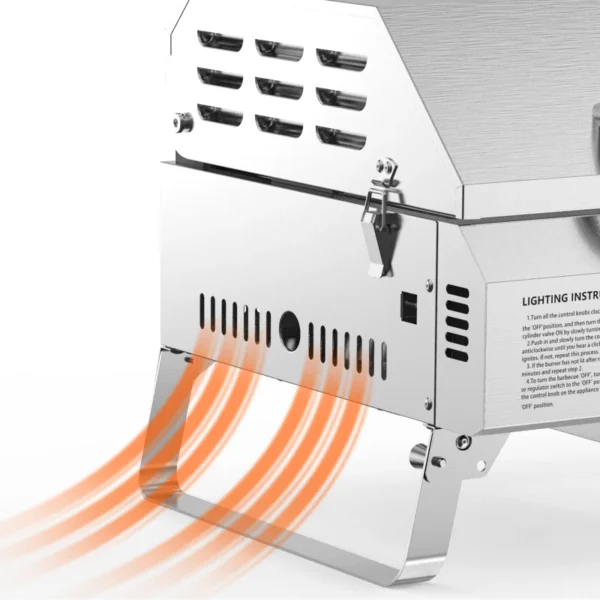 Onlyfire Tabletop Gas Grill 2 Burners, 20" Portable Propane Grill