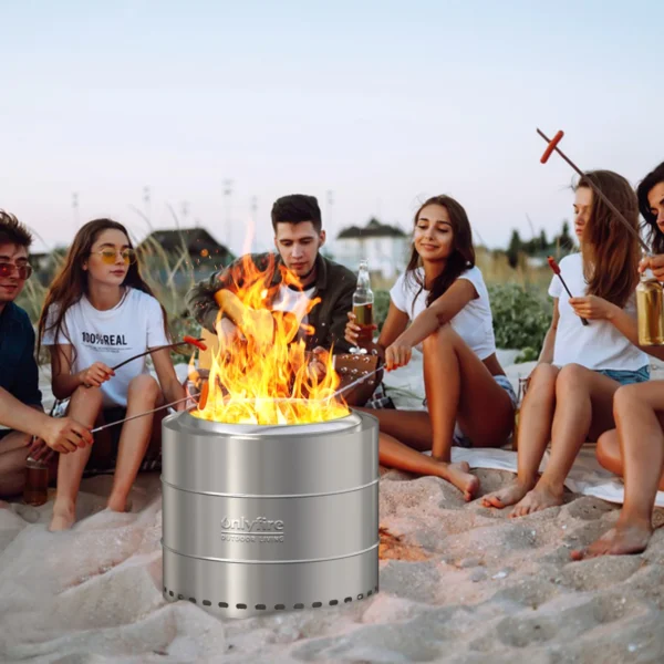 nlyfire Smokeless Fire Pit with Carrying Bag, 20”