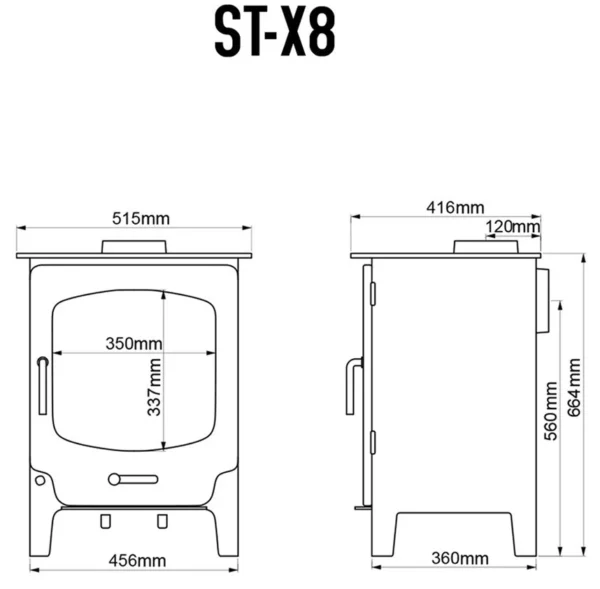Saltfire ST-X8 Eco Multi-Fuel Stove