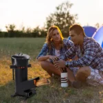 Onlyfire 3 In 1 Camp Rocket Stove with Cooking Grate, Griddle and Cooktop