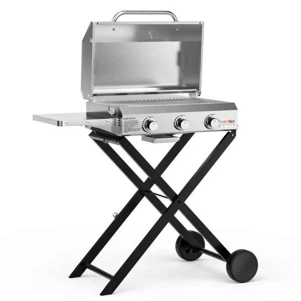 Onlyfire Tabletop Gas Grill 3 Burners, 24"  Propane Grill