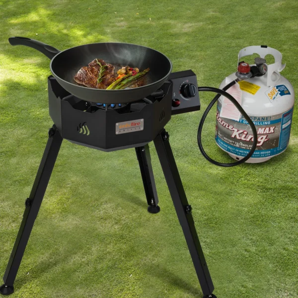 OnlyFire Grills GS301 Outdoors Wok Burner with Adjustable & Removable Legs