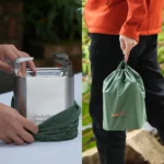 2-in-1 Smokeless Fire Pit with Pot Bracket & Carry Bag