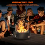 Onlyfire Bottom-Mounted Gas Fire Pit for Table with Umbrella Hole