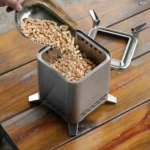 2-in-1 Smokeless Fire Pit with Pot Bracket & Carry Bag