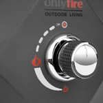 Propane Fire Pit with Blue Fire Glass Stones-14''