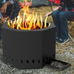 Onlyfire 24 Inch Smokeless Fire Pit Wood Burning with Ash Pan Collector