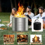 nlyfire Smokeless Fire Pit with Carrying Bag, 20”