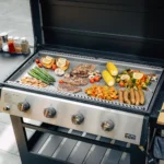 Propane Gas Griddle 4-Burner, Outdoor Gas Stove with 555 sq.in Cooking Area