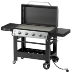 Propane Gas Griddle 4-Burner, Outdoor Gas Stove with 555 sq.in Cooking Area