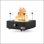 Onlyfire Tabletop Gas Fire Pit Bottom-Mounted for Table with Umbrella Hole