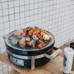 Onlyfire Tabletop Charcoal Barbecue Grill, 14 Inch Round